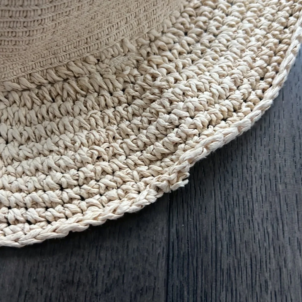 Koala kids floral floppy straw like beach hat